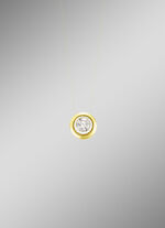 Exclusief bij Bader: Hanger in bicolor met 1 diamant 