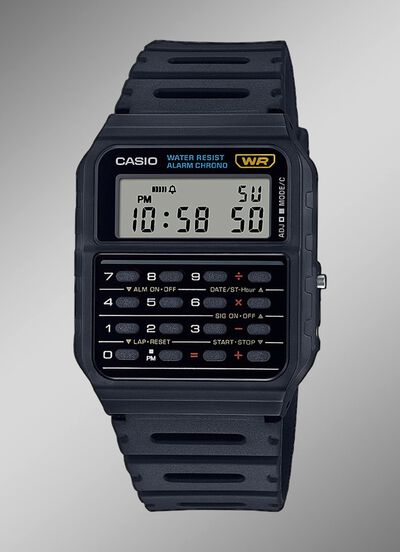 Casio vintage rekenmachinehorloge 