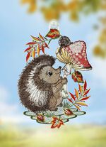 Raamdecoratie van kantwerk uit Plauen 