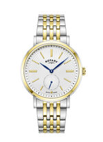 Roterend quartz herenhorloge met roestvrijstalen bandkast 