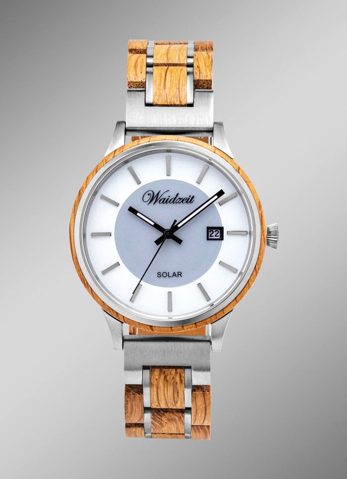Waidzeit herenhorloge op zonne-energie 