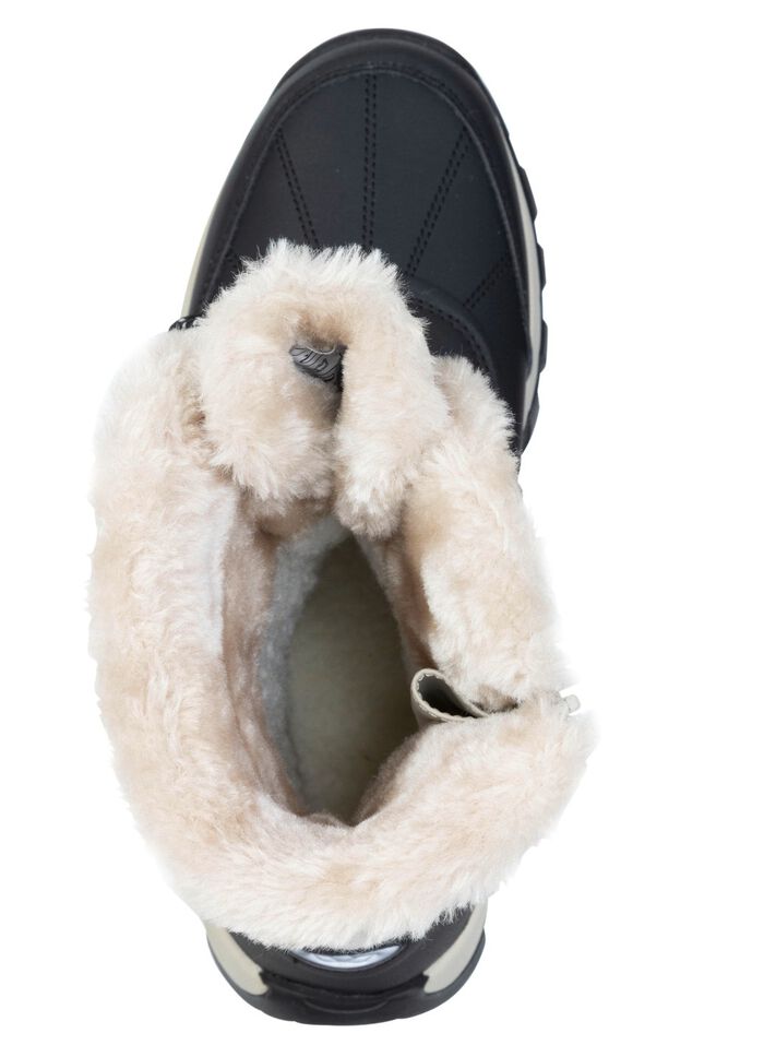 Gevoerde dameslaarzen, winterschoenen, met rits 