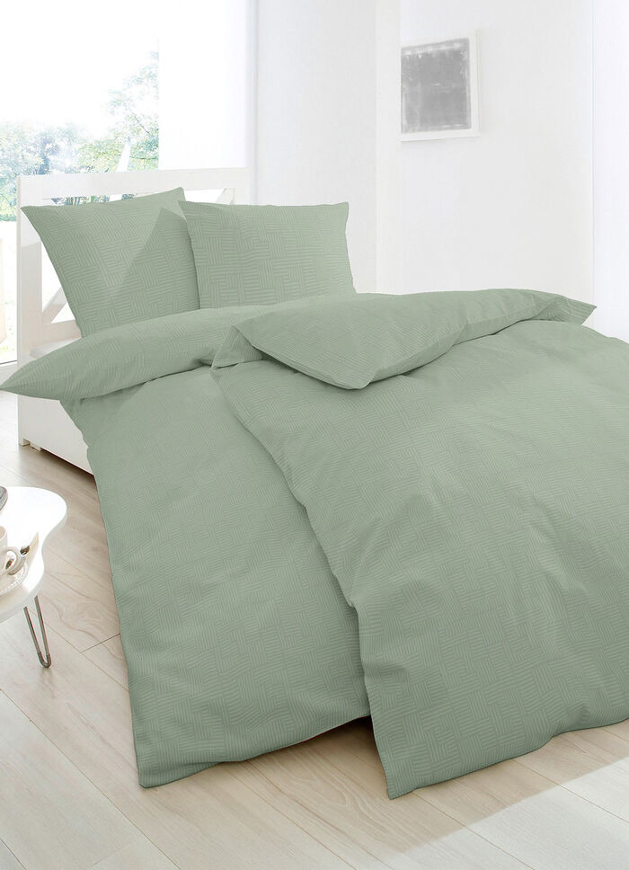 Fijn slabbetje beddengoed van 100% katoen GROEN