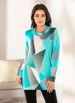 Lang shirt met casual col 