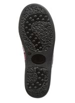 Set van twee gevoerde damespantoffels, breedte H, met textielprint 