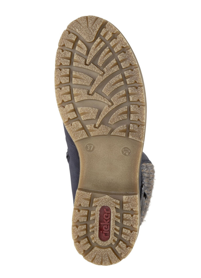 Rieker veterlaarsje met klimaatmembraan DONKERBLAUW-GRIJS