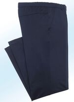 "Klaus Modelle" instapbroek met brede elastische tailleband in 6 kleuren MARINE