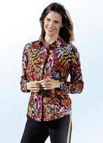 Aantrekkelijke blouse met lange manchetmouwen 