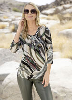 Shirt met schitterende all-over print 