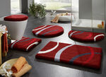 Superzachte badkamerset met latex achterkant van Grund ROOD