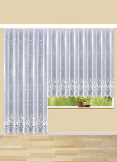 Jaloezie met Plauen borduursel en universeel raillint 