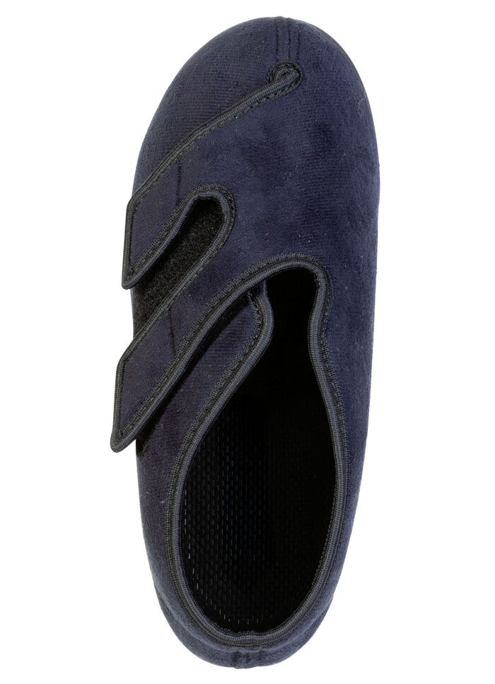 Comfortabele dames klittenbandschoenen, breedte H, met uitneembaar voetbed SCHWARZ