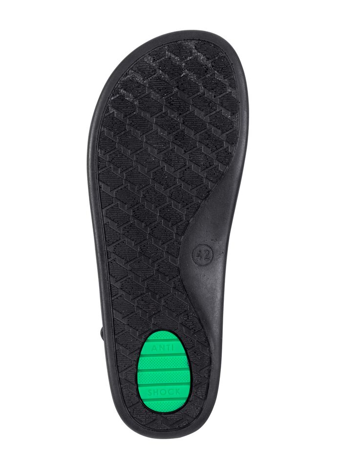 Sandaal met contraststiksel 