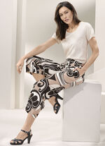 Broek met voetbandjes met stretch-boord 