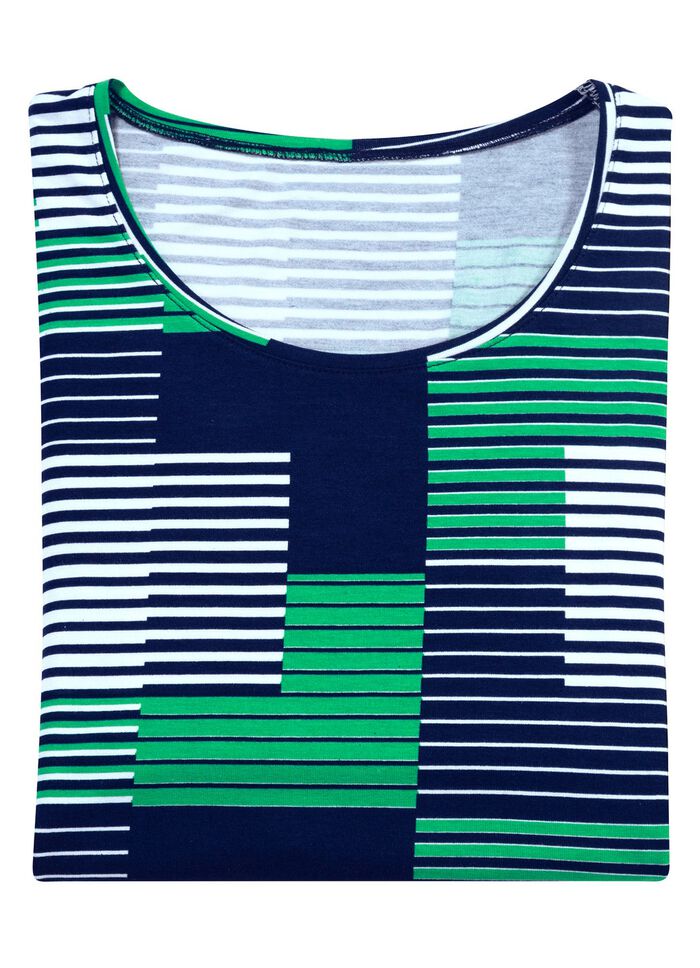 Shirt met ronde hals in 3 kleuren 