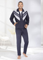 Katoenen vrijetijdspak MARINEBLAUW