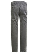 Corduroy broek met elastische tailleband in 3 kleuren GRIJS