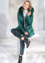 Broek met trendy reptieldessin 