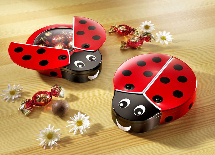 Melkchocoladegeschenkbox 'Lieveheersbeestje' 