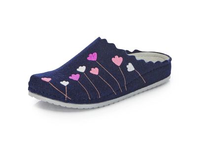 Mubb, klassieke damespantoffels, breedte H, met anatomisch gevormd voetbed 