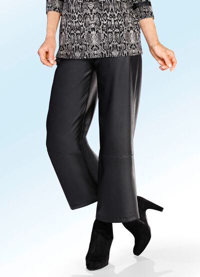 Broek van zacht imitatienappaleer 