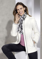 Jas met zakken met ritsluitingen CRÈME