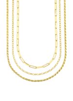 Sieradenset, 3-delig, bestaande uit drie kettingen 