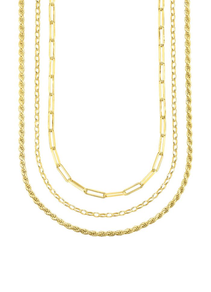 Sieradenset, 3-delig, bestaande uit drie kettingen 