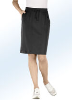 Rok in nauw aansluitende pasvorm ZWART