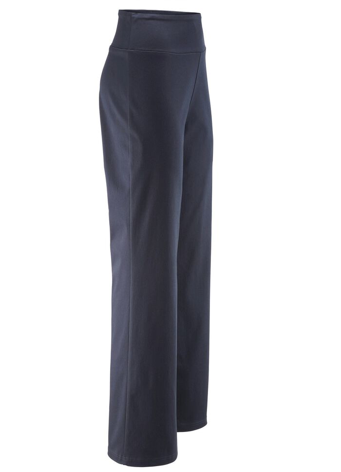 Soft stretchbroek in modieuze wijde pasvorm 