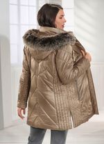 Jas met afneembare capuchon GOUDBEIGE