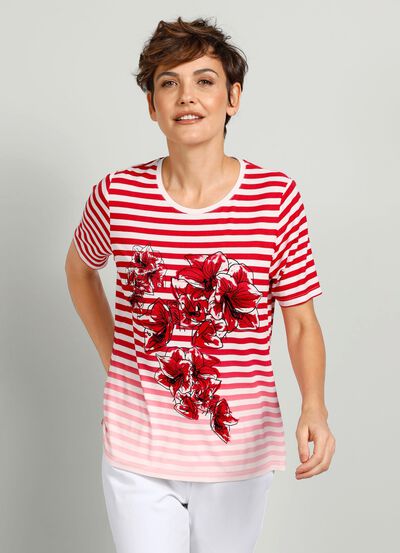 Shirt met geplaatst printmotief 
