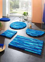 Badmattenset met antislip-onderkant BLAUW