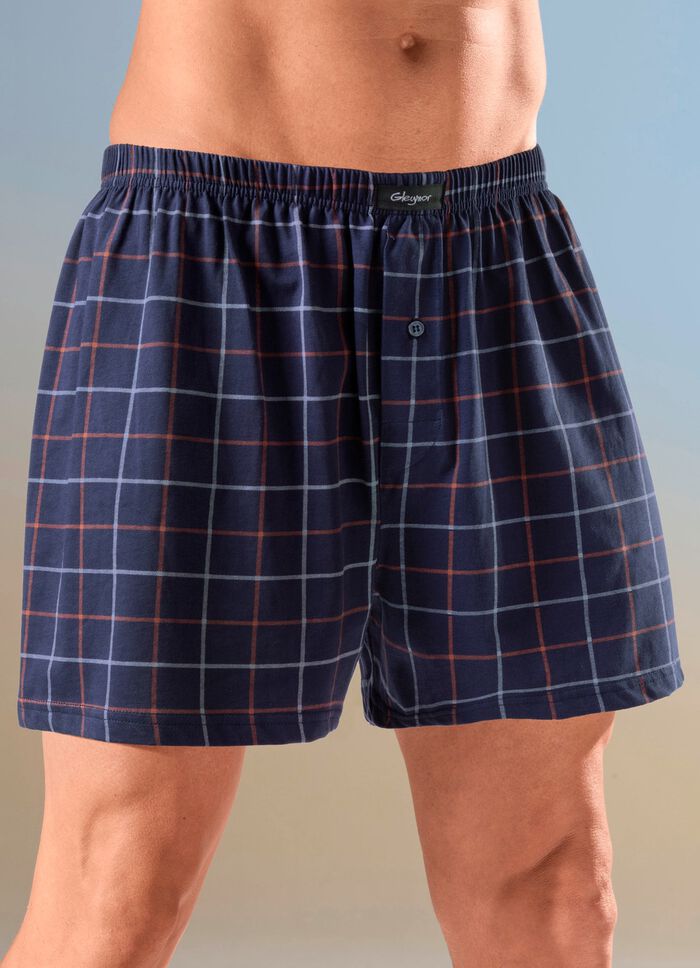 Set van vier boxershorts met knoopsluiting 