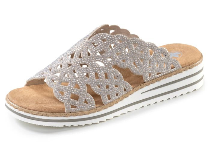 Rieker, chique damesmuiltjes met luchtige uitsparingen 