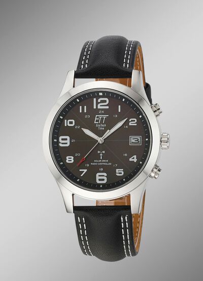 Radiogestuurd herenhorloge op zonne-energie 