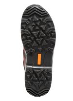 Weerbestendige veterbootie voorzien van een klimaatmembraan ZWART-BORDEAUXROOD