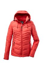 Trendy functionele damesjas met verfijnde stiksels FRAMBOOS