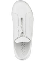 Andrea Conti pantoffels met praktische ritssluiting WIT