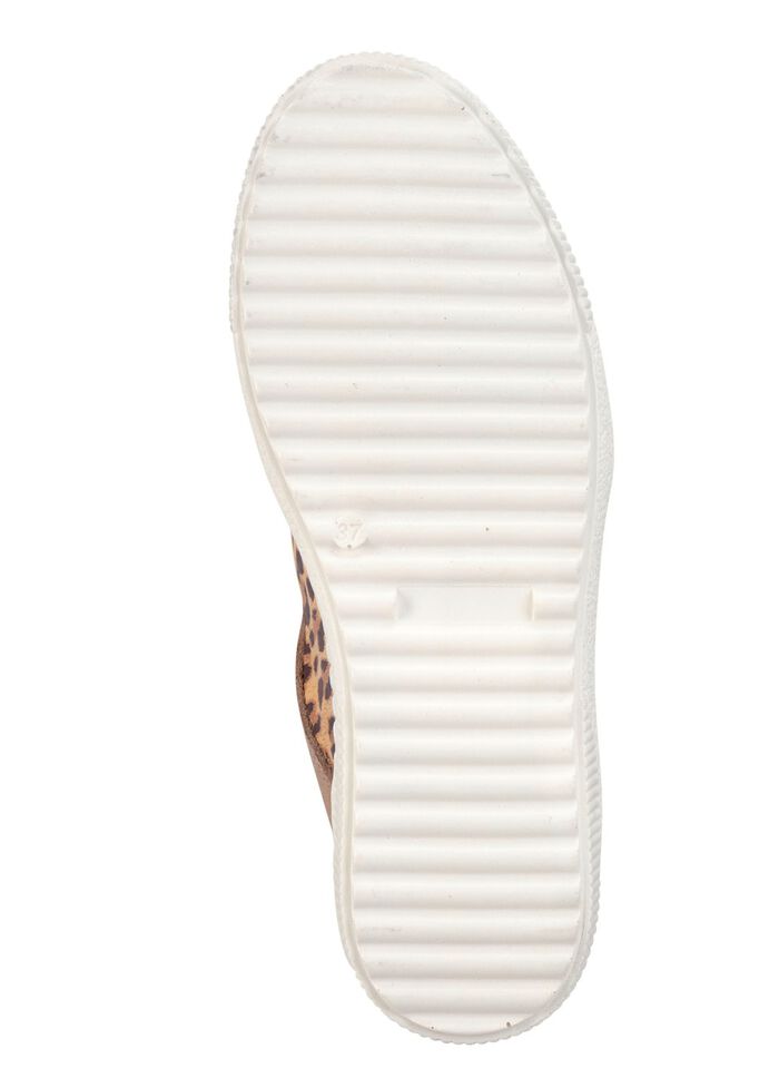 ELENA EDEN veterschoenen met cognackleurige leoprint 