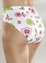 Set van vier slips met een kleurrijk bloemendessin 