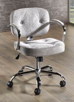 Bureaustoel met veiligheidsgasdrukveer en hardheidsinstelling GRIJS