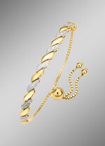 Edele en hoogwaardige armband in tweekleurig met diamant 