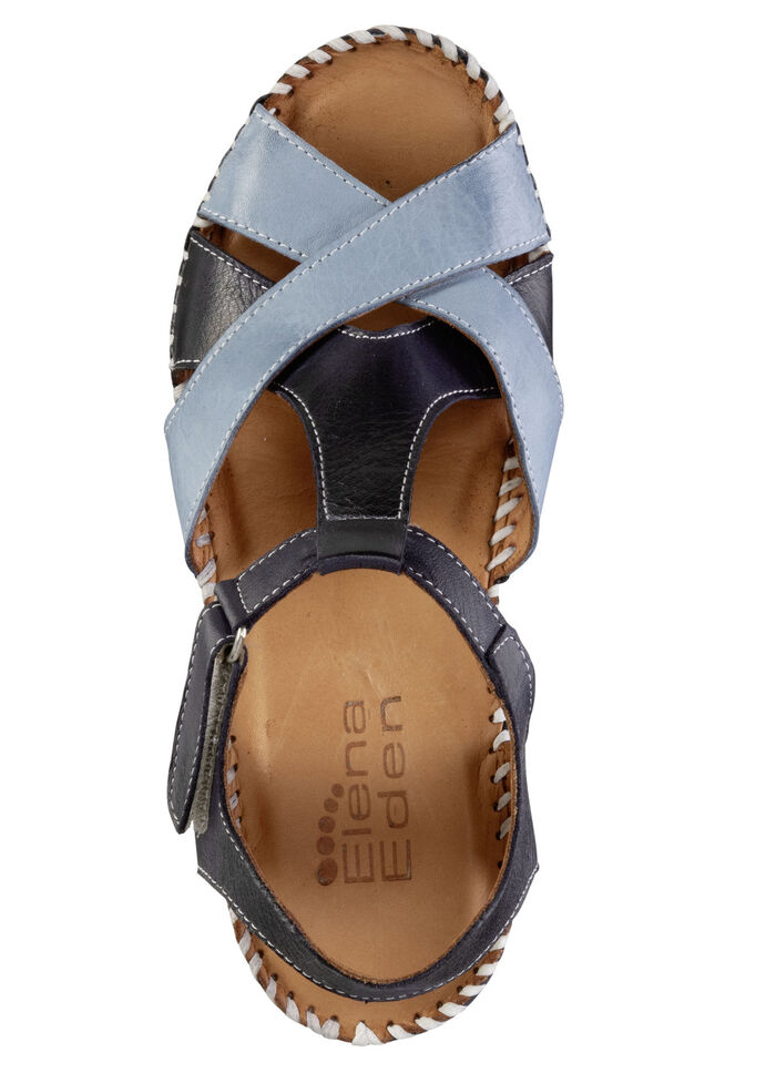ELENA EDEN sandalen gemaakt van zacht nappaleer BLAUW