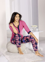 Pyjama met 3/4-mouwen en lange broek 