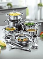 Kookpottenset, 15-delig 
