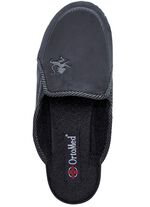 Tweepack klassieke herenpantoffels, breedte H, met elastische band BLAUW-ZWART