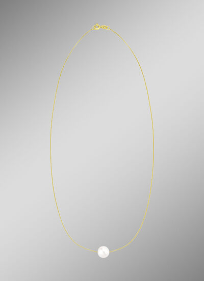 Filigraan ankerketting met gekweekte zoetwaterparels 