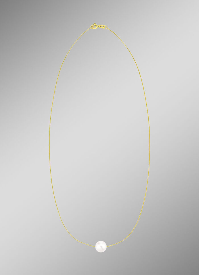 Filigraan ankerketting met gekweekte zoetwaterparels 