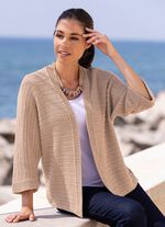 Cardigan in gemengde textuur 